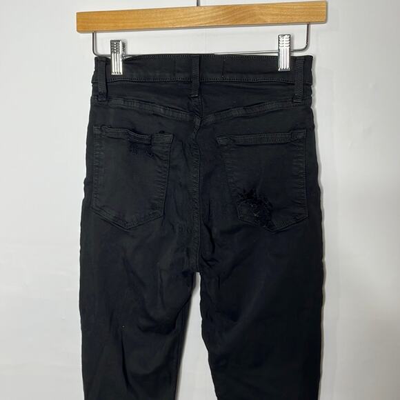 Reformation distressed high rise skinny jeans black jeans size 25. - Picture 5 of 10